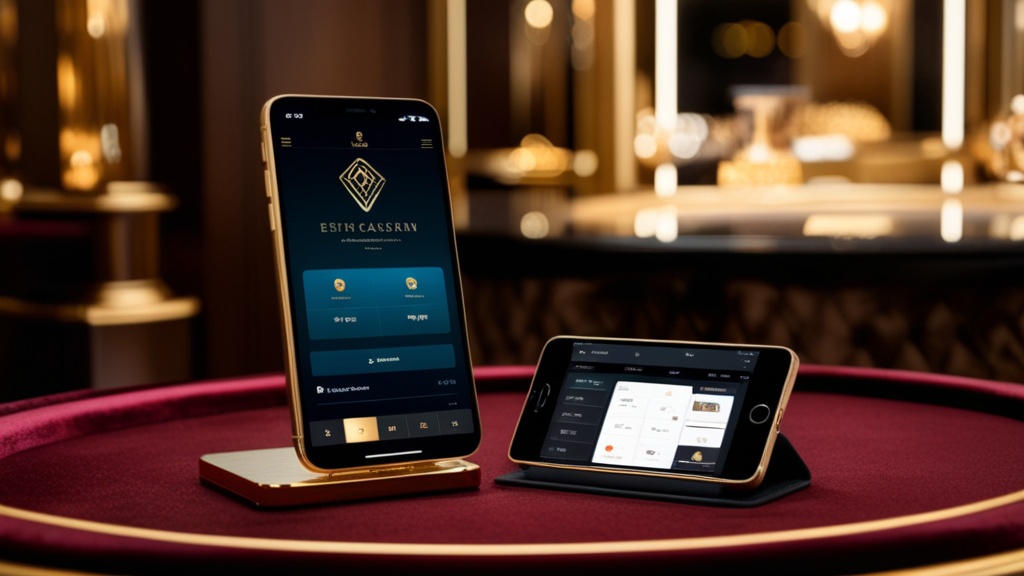 iPhone e iPad con interfaccia mobile in ambiente da casinò