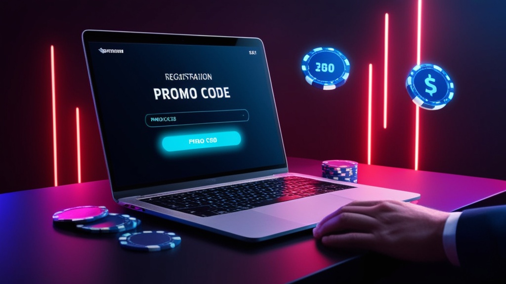 Campo per codice promozionale in una schermata di registrazione casinò